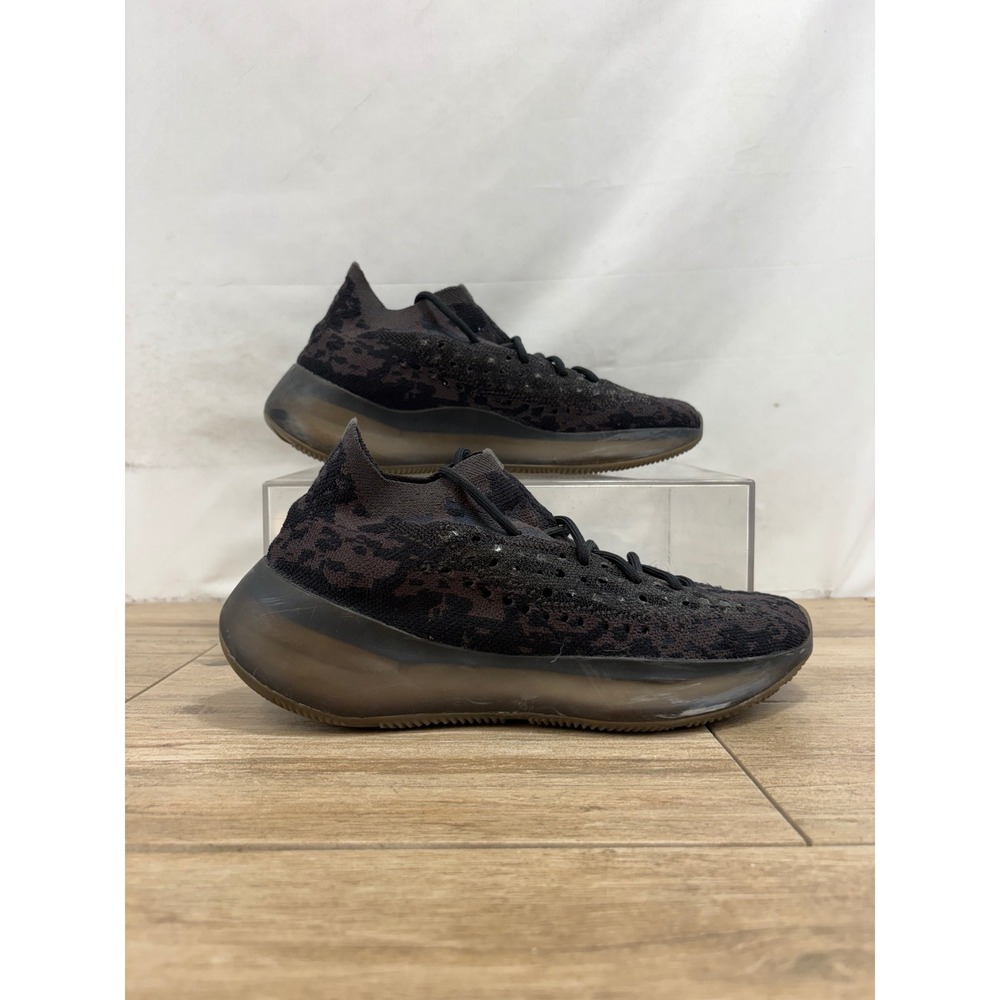 Adidas Yeezy Boost 380 Onyx FZ1270 Mens Size 9.5 Black Brown Sneakers